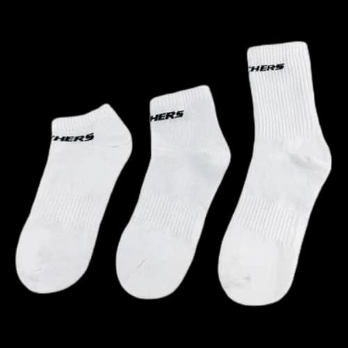 Skechers Full Size Sport Socks 'White Black'