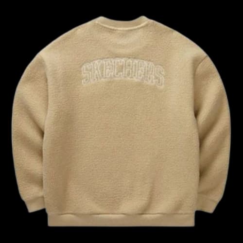 Skechers Letter Printed Crew Sweater 'Tan'