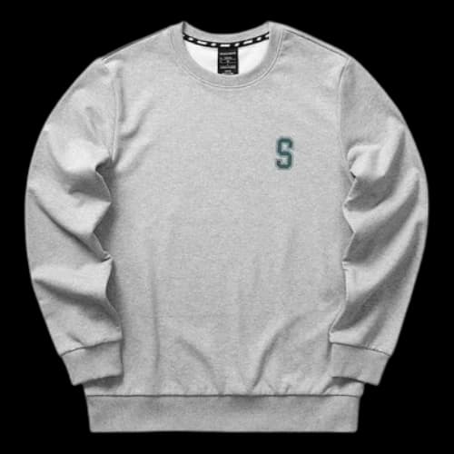 Skechers Letter Printed Long Sleeve T-Shirt 'Grey'