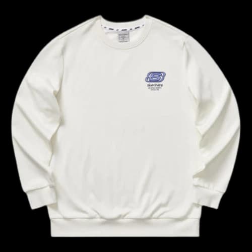 Skechers Pullover Casual Long Sleeve Sweatshirt 'White'