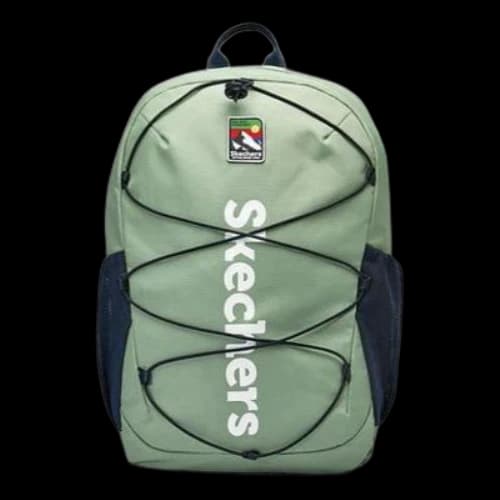 Skechers Lightweight Fabric Backpack 'Green White'