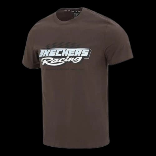Skechers Casual Short Sleeve Tee 'Brown White'