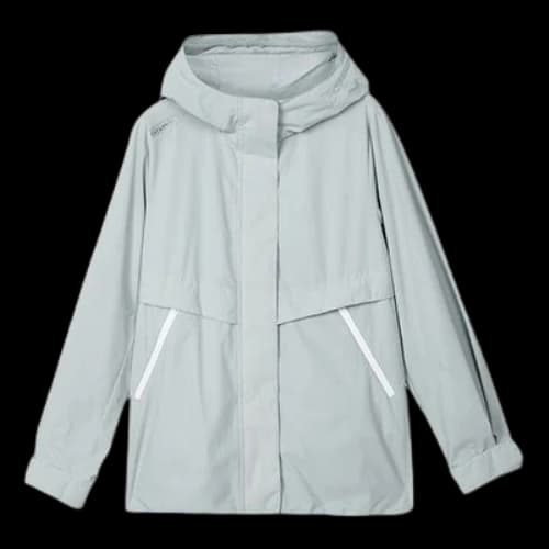Skechers Stroll Series Logo Casual Hooded Woven Jacket 'Grey' (Women's)