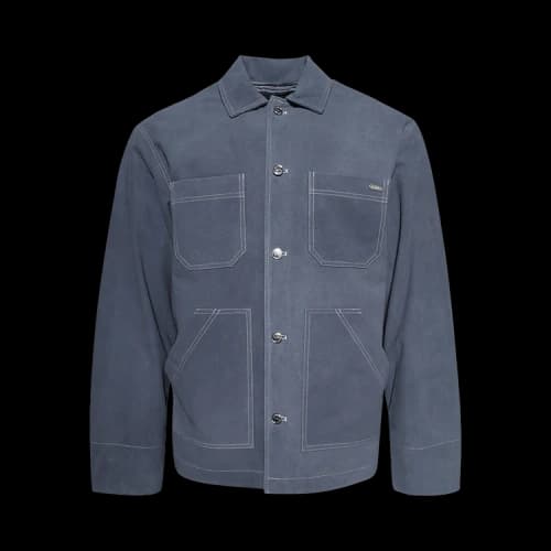 Nahmias Suede Workman Jacket 'Denim Blue Suede'