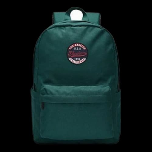 Skechers Retro Student Zipper Fabric Backpack 'Green'