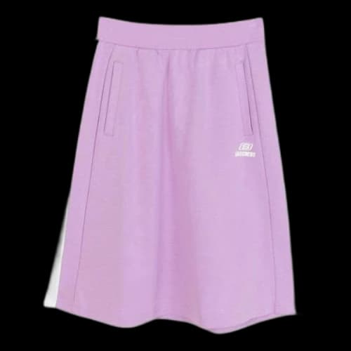 Skechers Contrast Patchwork Logo Printed Waist Skirt 'Purple' (Women's)