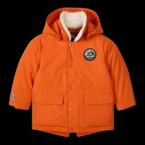 (GS) Skechers Stroll Series Solid Color Casual Down Jacket 'Orange'