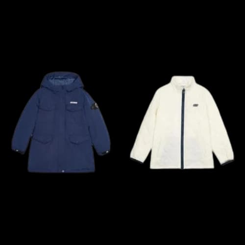 (GS) Skechers Logo Printed Long Down Jacket 'Multi-Color'