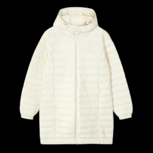 Skechers Long Down Jacket 'White' (Women's)