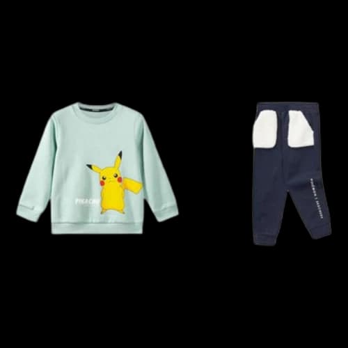 (GS) Skechers x Pokmon Limited Edition Toddler Set 'Teal Yellow Black White'
