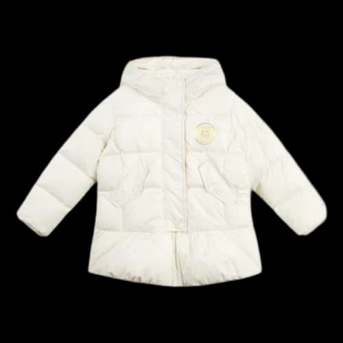 (GS) Skechers Solid Hooded Down Jacket 'White'