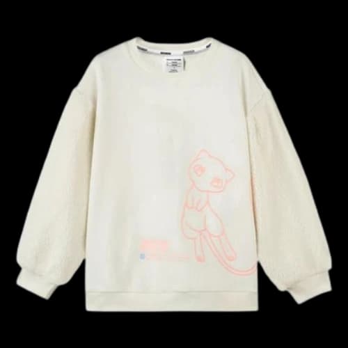 (GS) Skechers x Pokmon Graphic Crew Sweater 'White Pink'
