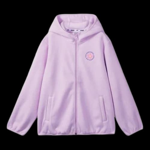 (GS) Skechers Flower Printed Zipper Jacket 'Purple Pink'