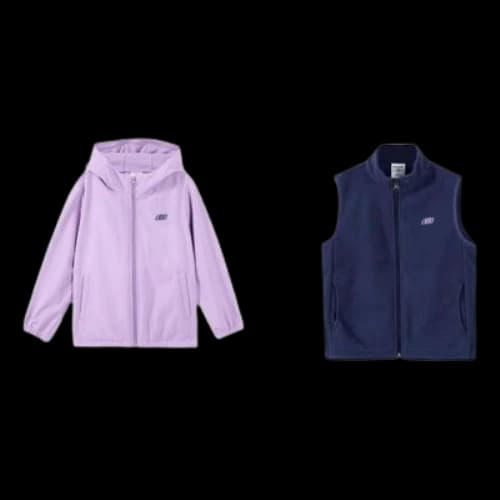 (GS) Skechers Logo Printed Loose Hooded Zip Jacket Suit 'Multi-Color'