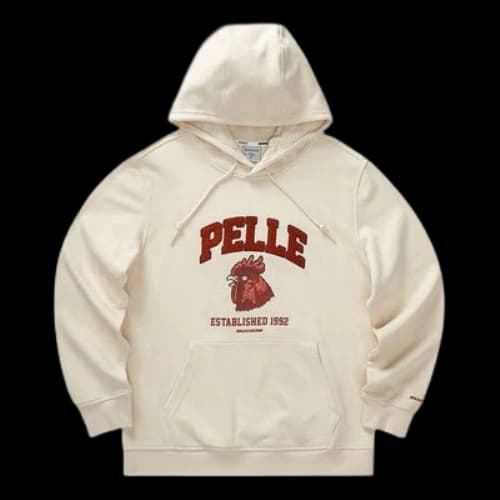 Skechers Letter Printed Long Sleeve Hoodie 'Beige Red'