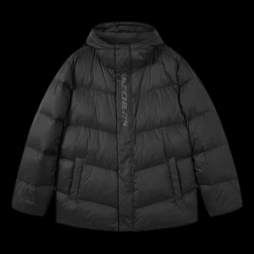 Skechers Hooded Waterproof Down Jacket 'Black'