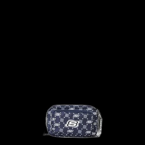 Skechers Casual Adjustable Fabric Crossbody Single Shoulder Bag 'Navy White'