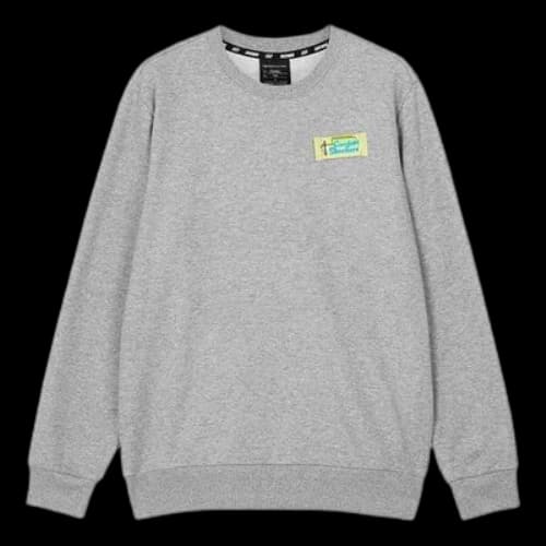 Skechers Logo Printed Crew Sweatshirt 'Grey White Black Blue'