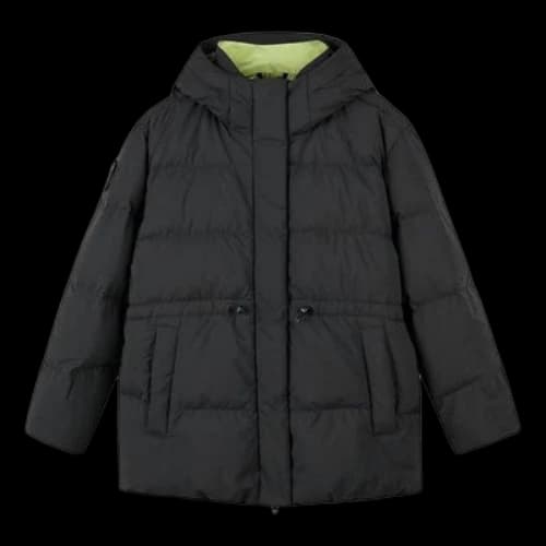 Skechers Hooded Down Jacket 'Black White' (Women's)