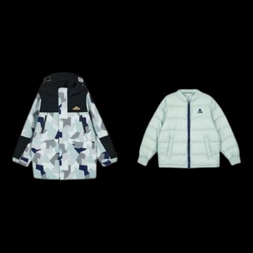 (GS) Skechers Full Print Zip Hooded Jacket Suit 'Teal Black White'