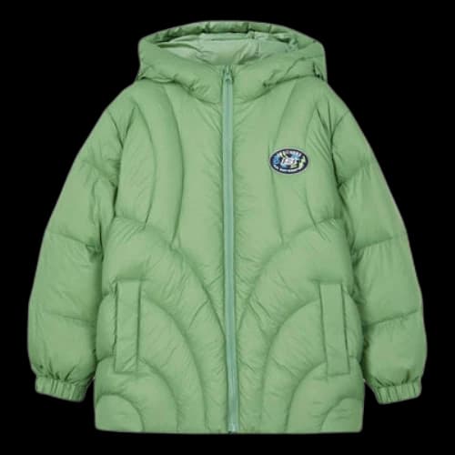 (GS) Skechers Casual Woven Down Jacket 'Green'