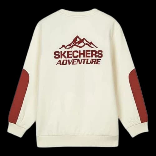 (GS) Skechers Graphic Long Sleeve Sweater 'White Red'