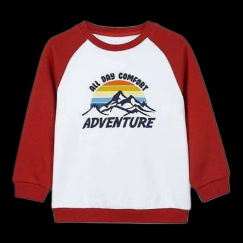 (GS) Skechers Adventure Graphic Crew Sweater 'White Red'