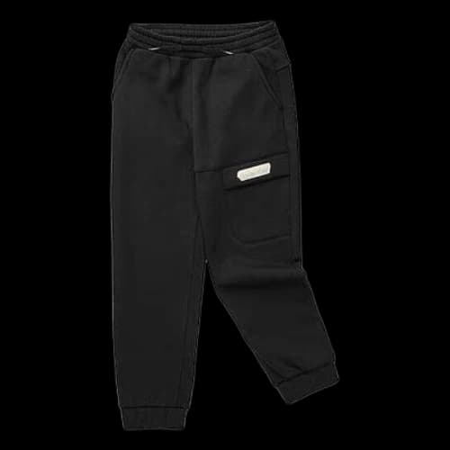 (GS) Skechers Drawstring Fleece Tight Knit Pants 'Black'