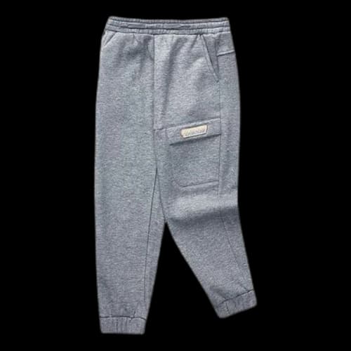 (GS) Skechers Drawstring Fleece Tight Knit Pants 'Grey'