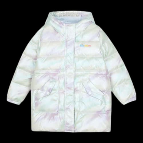 (PS) Skechers Casual Long Down Jacket 'White'
