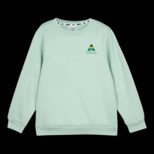 (GS) Skechers Casual Graphic Crew Sweater 'Green'