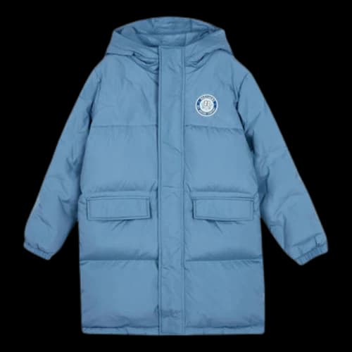 (GS) Skechers Causal Mid-Length Down Jacket 'Blue'