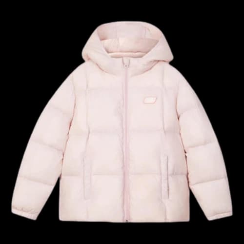 (GS) Skechers Letter Printed Down Jacket 'Pink'