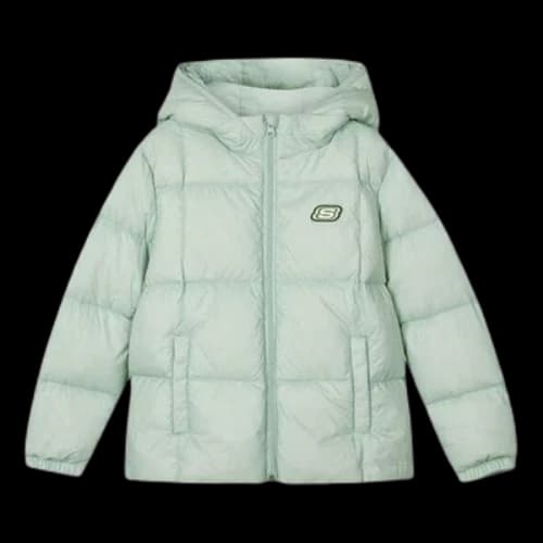 (GS) Skechers Casual Down Jacket 'Green'