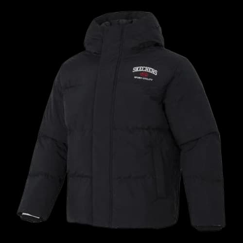 Skechers Hooded Down Jacket 'Black White Red'