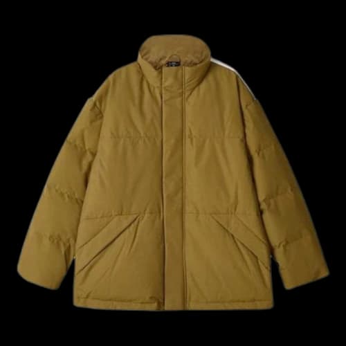 Skechers Sport Lifestyle Series Letter Printed Zip-up Down Jacket 'Tan'