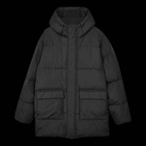 Skechers Casual Long Down Jacket 'Black'