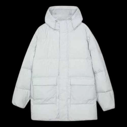 Skechers Medium-Length Down Jacket 'Grey'