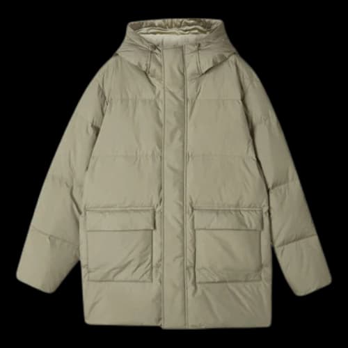 Skechers Casual Long Down Jacket 'Teal'