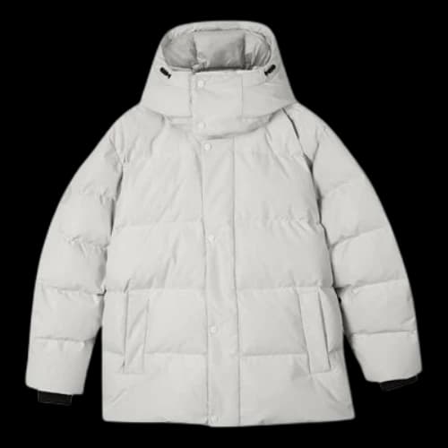 Skechers Warm Lightweight Hooded Down Jacket 'Grey'