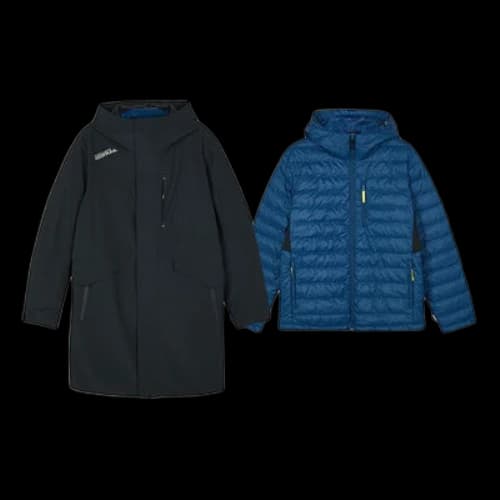 Skechers Casual Hooded 2-In-1 Jacket 'Black Blue'