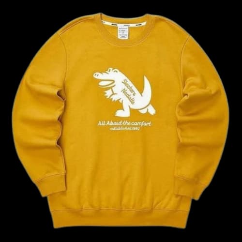 Skechers Casual Graphic Crew Sweater 'Yellow White'