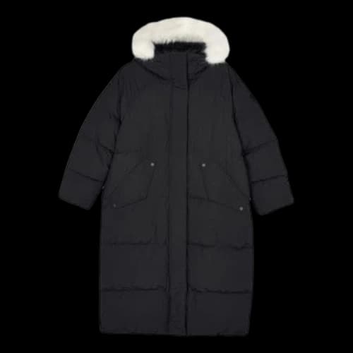 Skechers Sport Woven Long Down Jacket 'Black' (Women's)