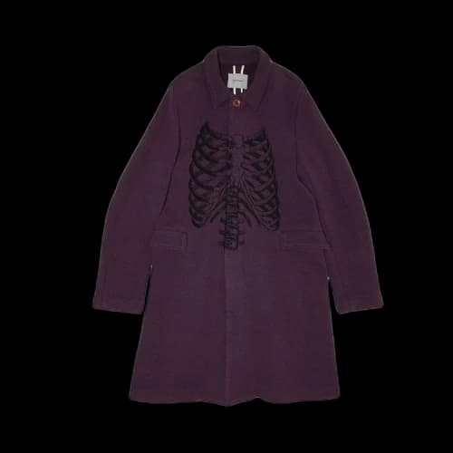Undercover Bone Print Coat 'Purple'