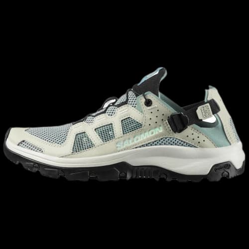 SALOMON Techamphibian 5 Slip Resistant, Odor Resistant, Breathable, Grip Cushioning Hiking Shoes Women's White Green