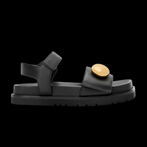 Loewe Pebble Fussbett Sandal 'Black' (Women's)