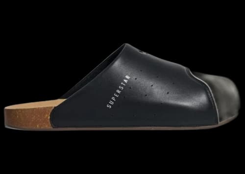 adidas Adimule Superstar Slides Black White
