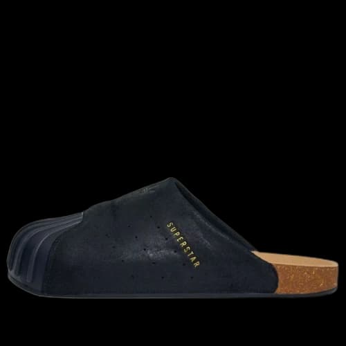 adidas Adimule Slides 'Core Black Gold Metallic'