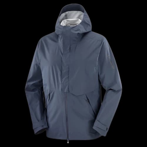SALOMON OUTERPATH Jackets Men's Blue Hooded Non Detachable Moderate Other