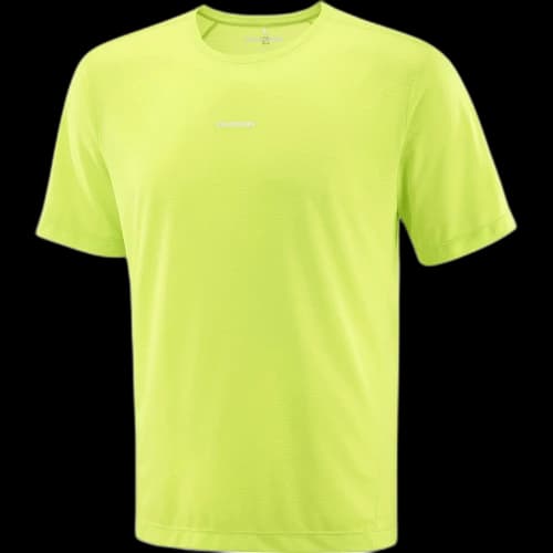 SALOMON Running T Shirts Men's Sour Lime Green Moderate